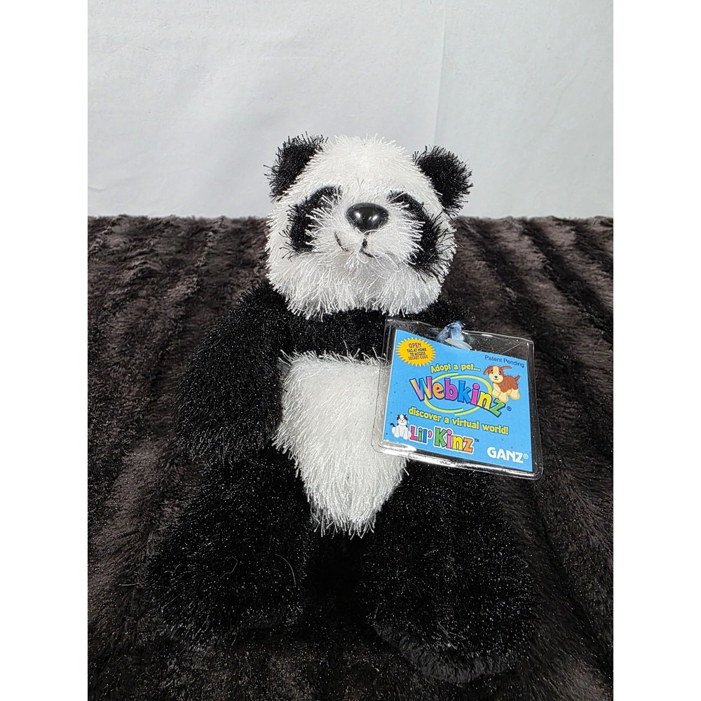 Ganz Webkinz Lil' Kinz Panda HS111 Plush Stuffed Animal with Sealed Code Tag